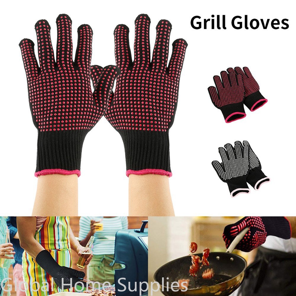 Barbecue Anti-scald Gloves Mic - đánh giá và giá Oven Mitt Silicone