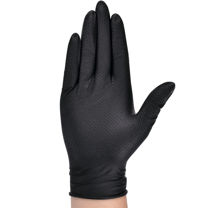 Heavy Duty Black Nitrile Glove - đánh giá và giá Nitrile Mechanic Glove