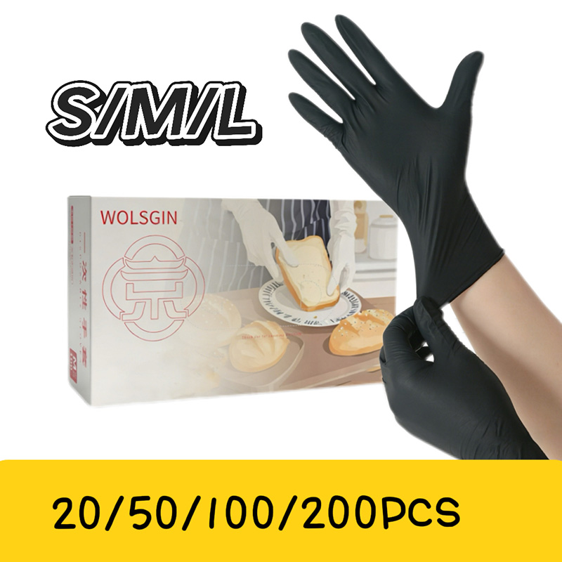 10/50/100/200 Black Disposable - đánh giá và giá Rubber Glove Cleaning