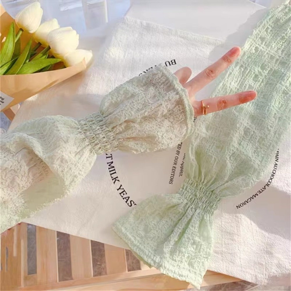 Summer Outdoor Lace Mesh Sun P - đánh giá và giá Fingerless Glove Knit