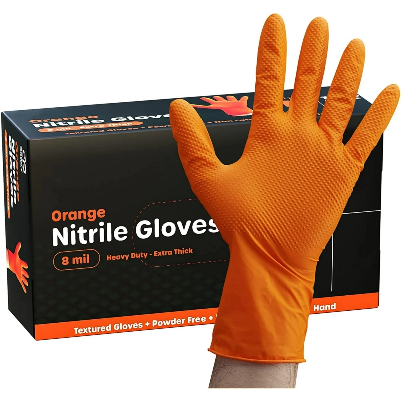 8mil Nitrile Gloves Thick 30/5 - đánh giá và giá Nitrile Mechanic Glove