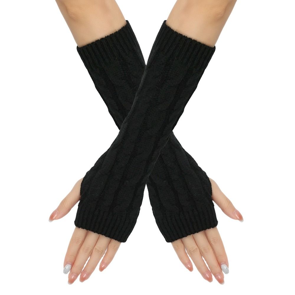 Fingerless Arm Sleeves Gloves  - đánh giá và giá Fingerless Glove Knit